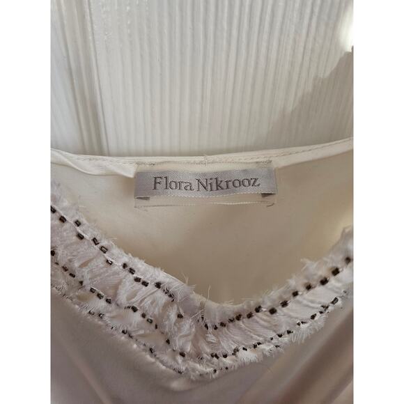 NWT Flora Nikrooz Sexy Satin Ivory Romper Size Medium - Picture 2 of 6